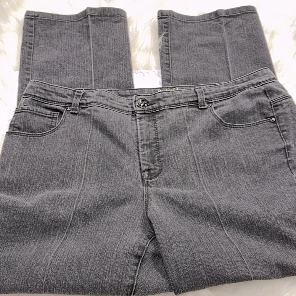 Style & Co. Gray Straight Leg Jeans